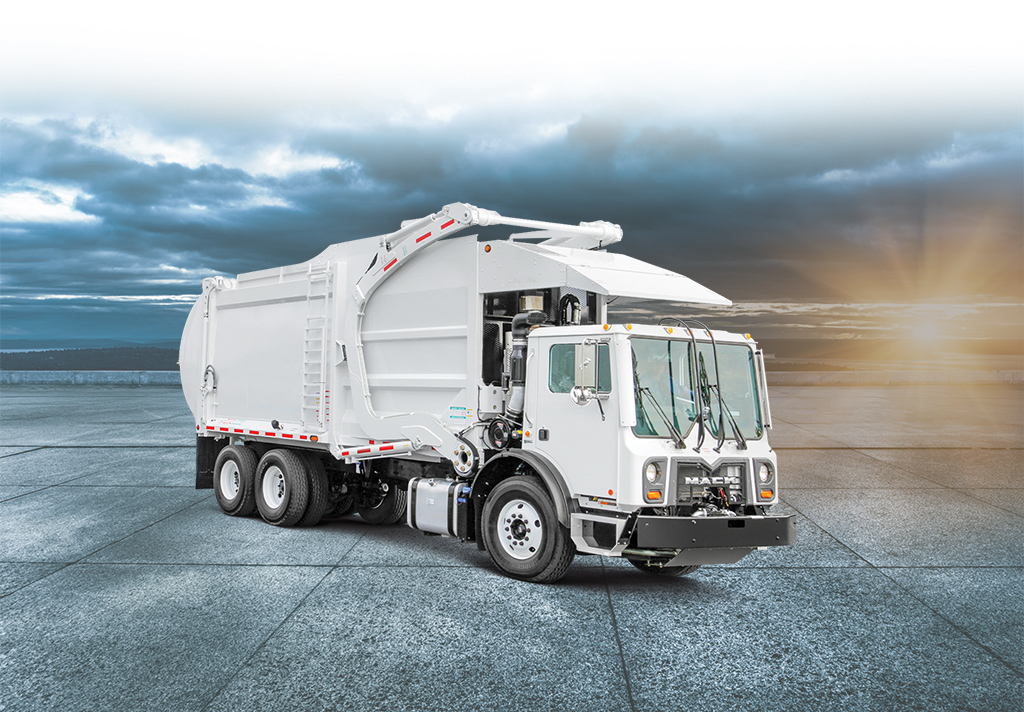 Big Truck Rental’s front loader garbage truck rental