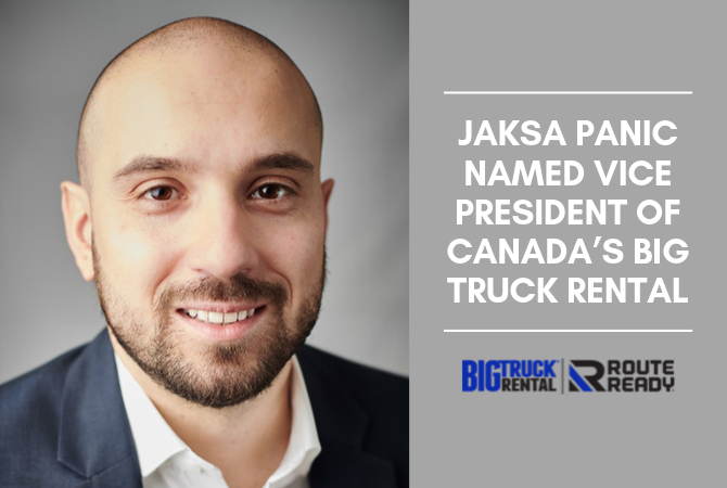 Jaksa Panic Vice President of Canada's Big Truck Rental