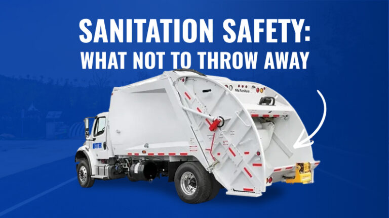 Sanitation Safety: What Not to Throw Away