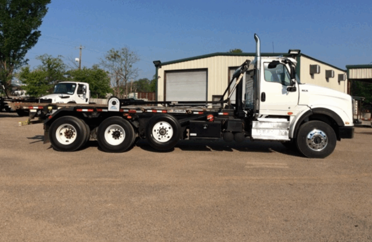 2024 International HX620 Galbreath U5-OR-174 60k lb 35.5"" Rails Cummins X15 Roll Off