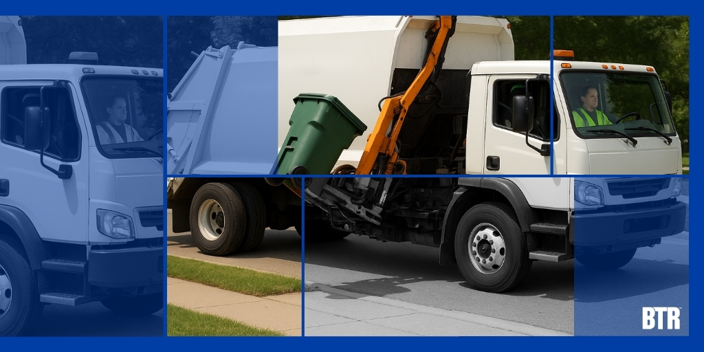 The operator stays inside the cab