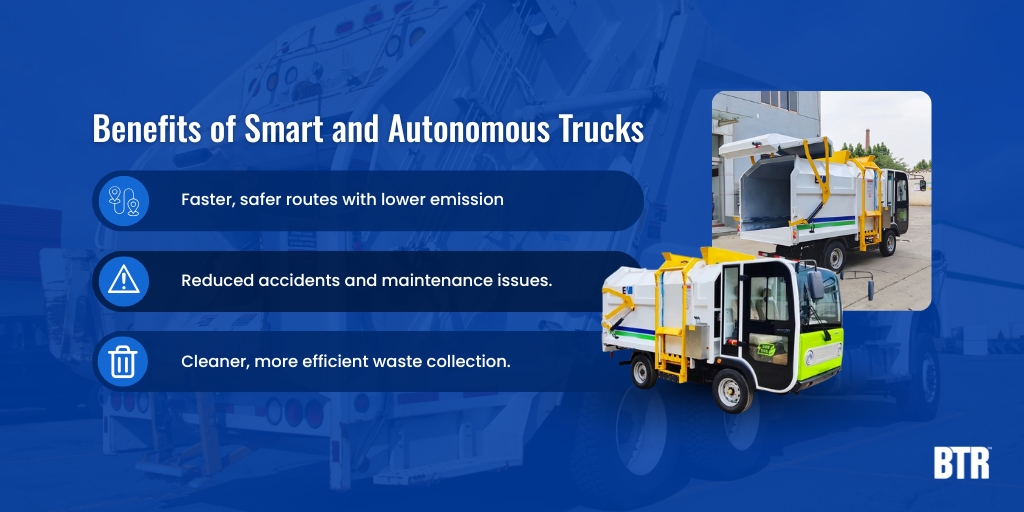 Benefits of Smart and Autonomous Trucks
