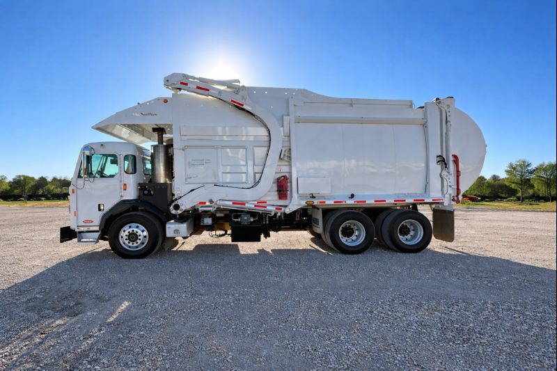 2025 Peterbilt 520 McNeilus 4029: Atlantic Front Loader 40 Yd Paccar MX-11 Front Loader