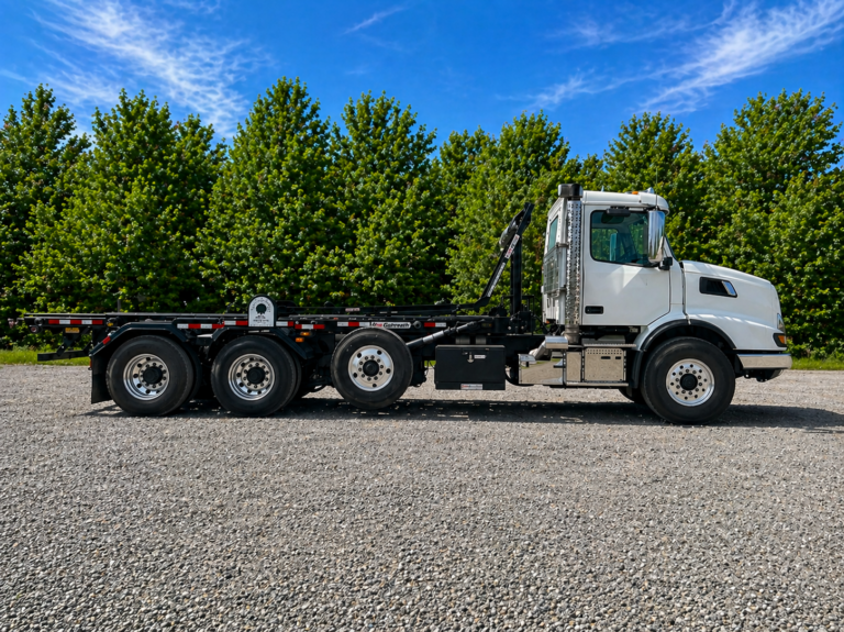2024 Volvo VHD64B300 Galbreath U5-OR-174 60k lb 35.5" Rails Volvo DD13 Roll Off