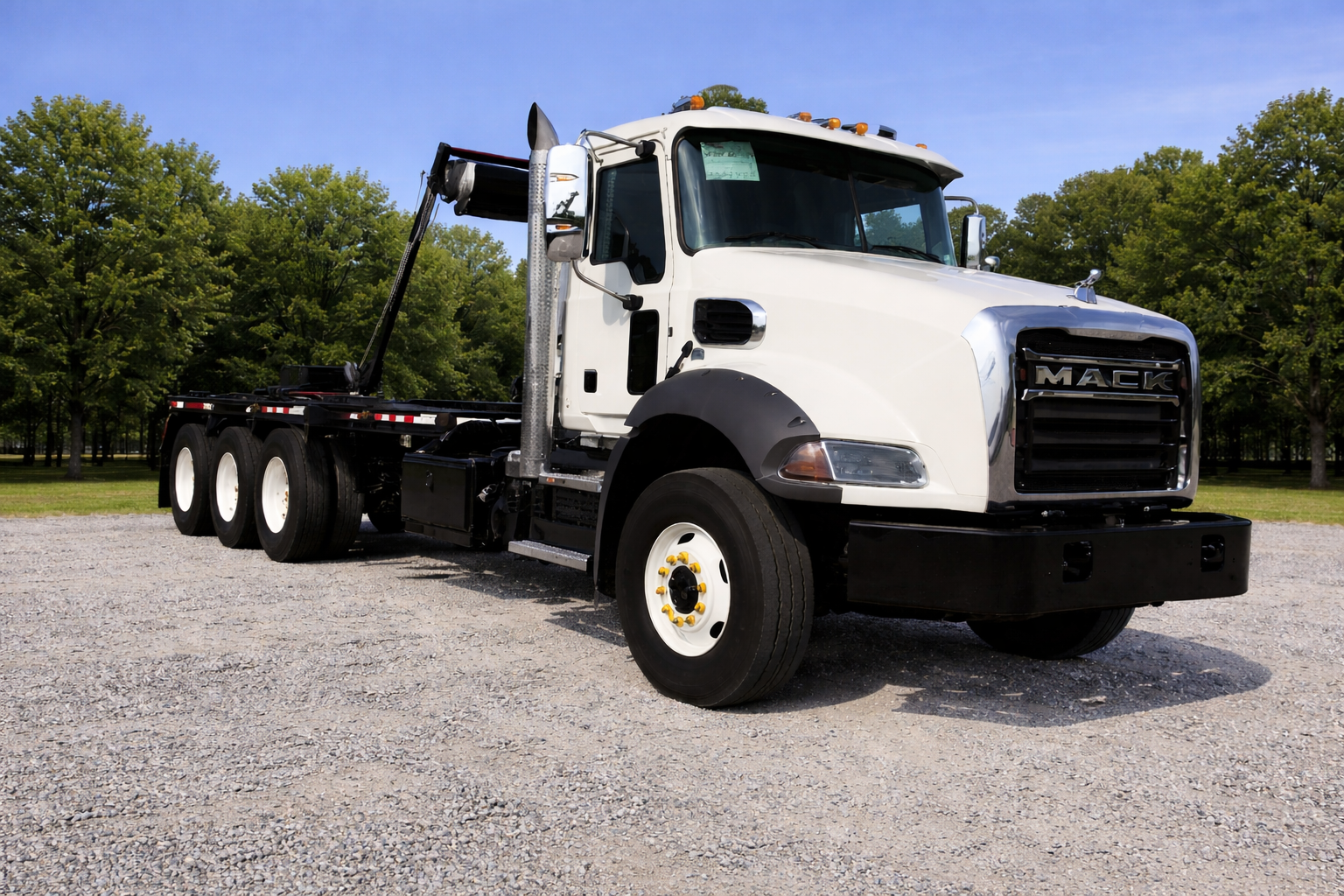 2025 Mack GR64BR Galbreath U5-OR-174 60k lb 35.5" Rails Mack MP8 Roll Off