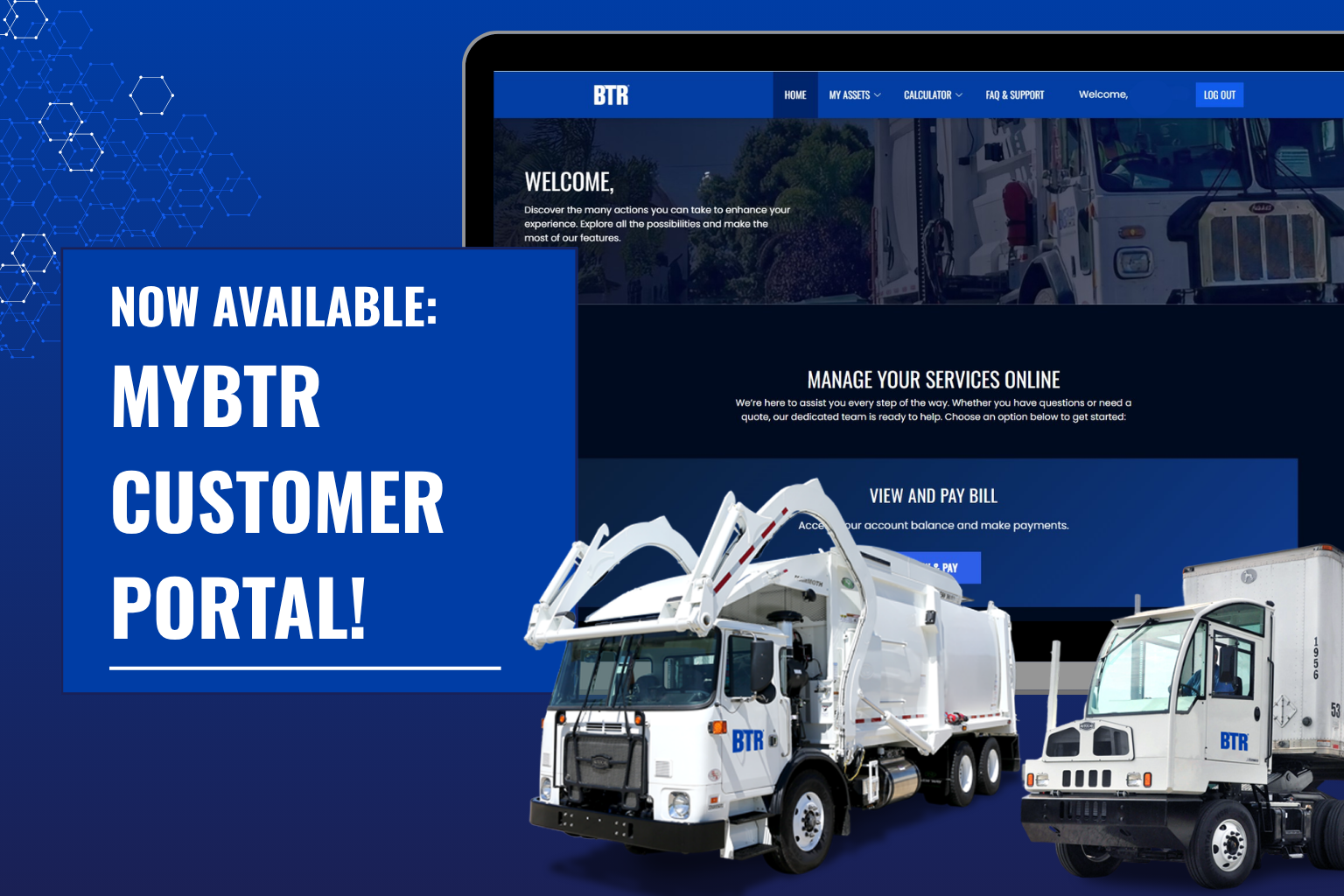 myBTR Portal Announcement image