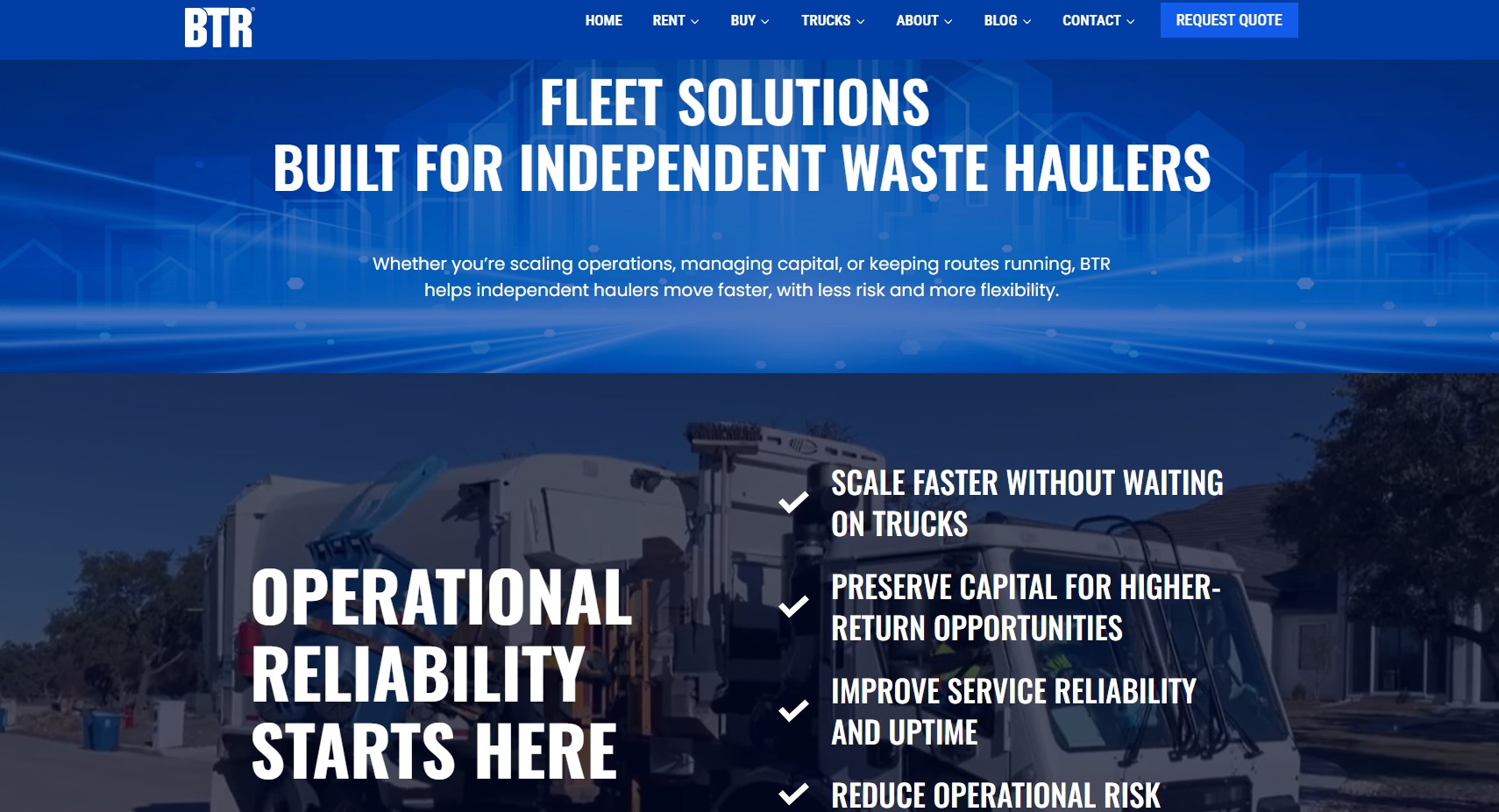 btr launches independent hauler hub