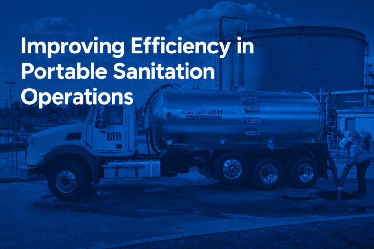 portable sanitation route optimization