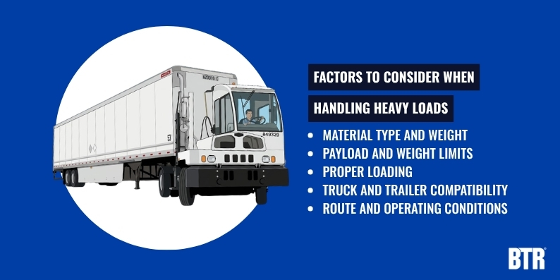 Factors to Consider When Handling Heavy Loads