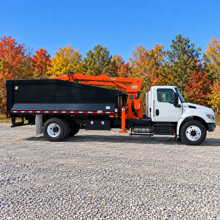 2024 International MV607 Petersen TL3 Base Loader 30 Yd Cummins B6.7 Grapple Truck