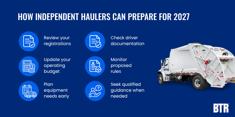 How Independent Haulers Can Prepare for 2027